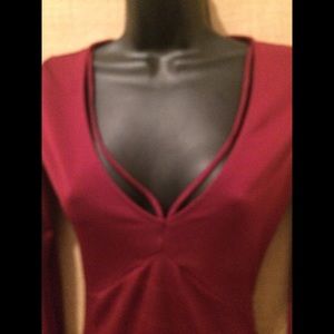 Sexy Burgundy bodysuit